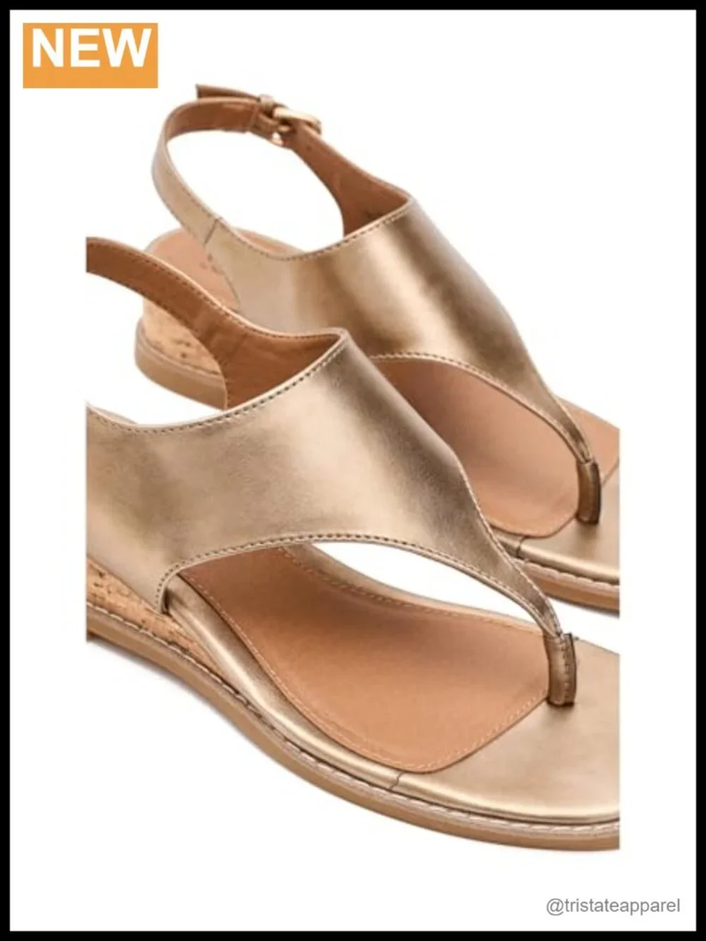 Women's Platform Wedge Sandals Faux Leather Slingback Buckle Shoes
